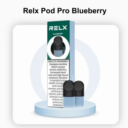 Vibrant flavored RELX Pod Pro blueberry 18mg nicotine salt