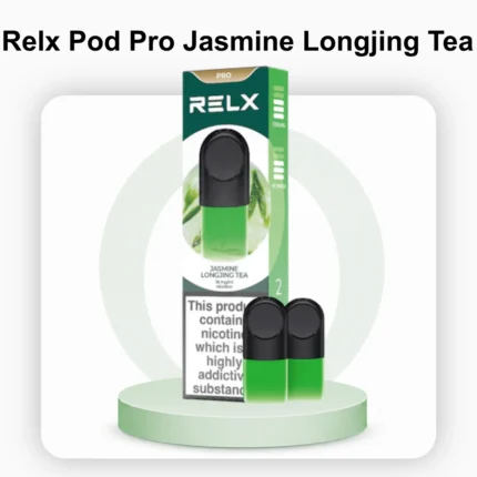 RELX Pod Pro Jasmine Longjing Tea 18mg nicotine pod packaging in UAE