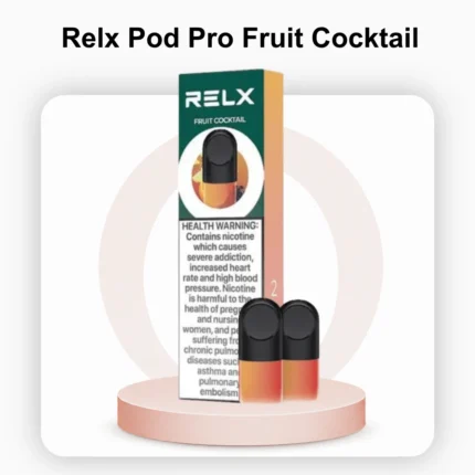 RELX Pod Pro Fruit Cocktail 18mg 2pc pack retail packaging UAE
