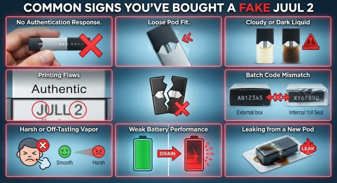Fake vs Original JUUL 2

