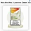 single RELX Pod Pro 2 Jasmine Green Tea vape capsule showing the light olive-green flavor ring.