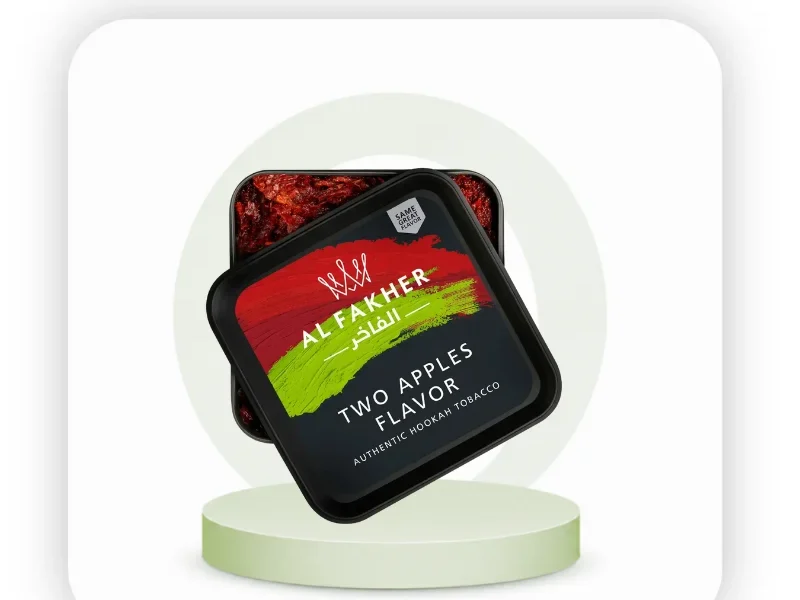 Shisha Flavor Guide 21 Al Fakher Two Apples shisha 1kg tub.
