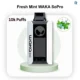 Handheld view of Fresh Mint WAKA SoPro 10000 disposable vape in Dubai